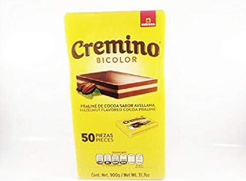 Box Of Cremino Milk Chocolate Bar 50 PCS Authentic Mexican Candy With Free Kinder Bar