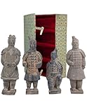 comprar figuras de guerreros de terracota  Villa Mestiza Caja 4 Guerreros de Terracota – Réplica del Ejército de Xian