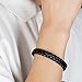 Eigso Unisex Trend Vintage Braided Leather Cuff Bracelet for Men Women Mens Fashion Wristband with Stainless Steel Snapback
