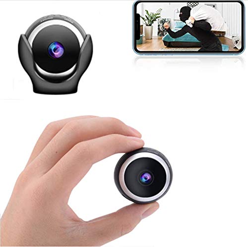 FiveSky Espia Oculta Videocmara 1080P HD WiFi Cmara Vigilancia Porttil Secreta Compacta con Deteccin de Movimiento y IR Visin Nocturna Nanny Camara de Seguridad Pequea para Interior/Exterior