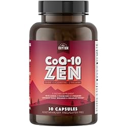 Natural Rhythm CoQ10-ZEN | Coenzyme Q10 (100 mg) + L-Carnitine (125 mg) + L-Theanine (150 mg) | Dietary Supplement Capsules | Cellular Energy & Daily Wellness Support | 30 Count