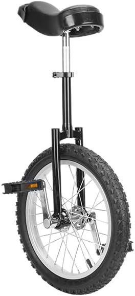 uyoyous Unicycle 16 Inch Unicycle for Adults Children Beginners and Professionals Unisex Black