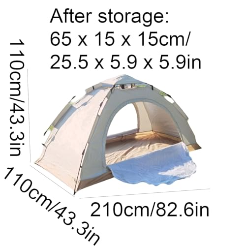 Carpa portátil para camping con doble puerta y fácil instalación miniatura 2