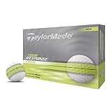 テーラーメイド(TAYLOR MADE) TMJ25 Tour Resp Stripe NEON YLW JPN dz ツアーレスポンス ストライプ ネオン イエロー ゴルフボール ホワイト イエロー