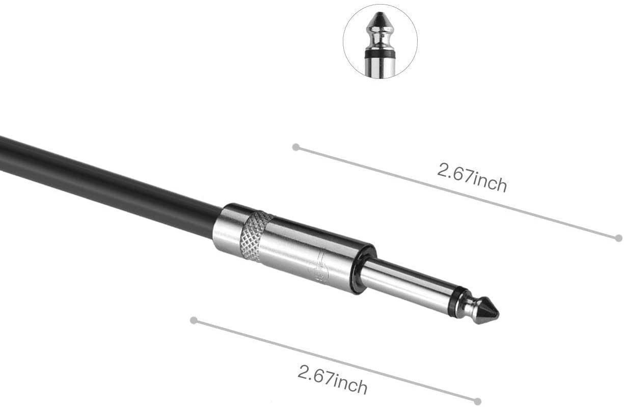 Pro 60 m 12 AWG 6,35 mm do 6,35 mm - Kabel głośnikowy o grubości 12 do wzmacniacza audio - Prosty