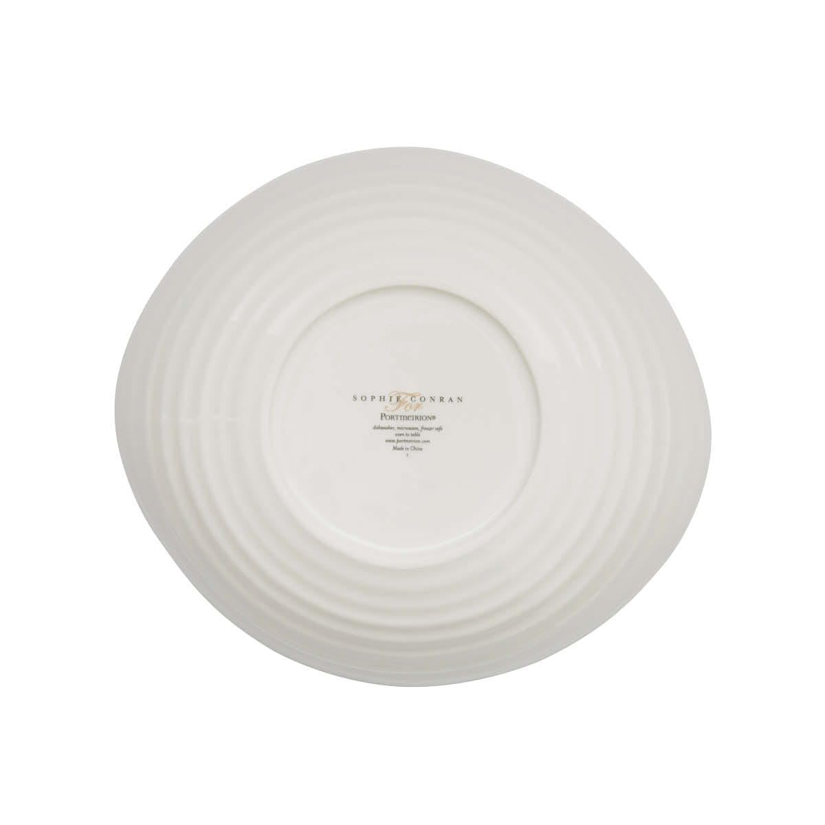Portmeirion Sophie Conran Lot de 4 bols à pâtes blancs | Grands bols de service pour soupe ou salade | 22,9 cm | en porcelaine fine | passent au micro-ondes et au lave-vaisselle