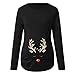 Produktbild Allence Damen Drucken Weihnachten Lange Ärmel Mutterschaft Oben Schwangerschaft Kleider Langarm Stillshirt Mama Schwangerschaft Kleidung Umstandsmode T-Shirt