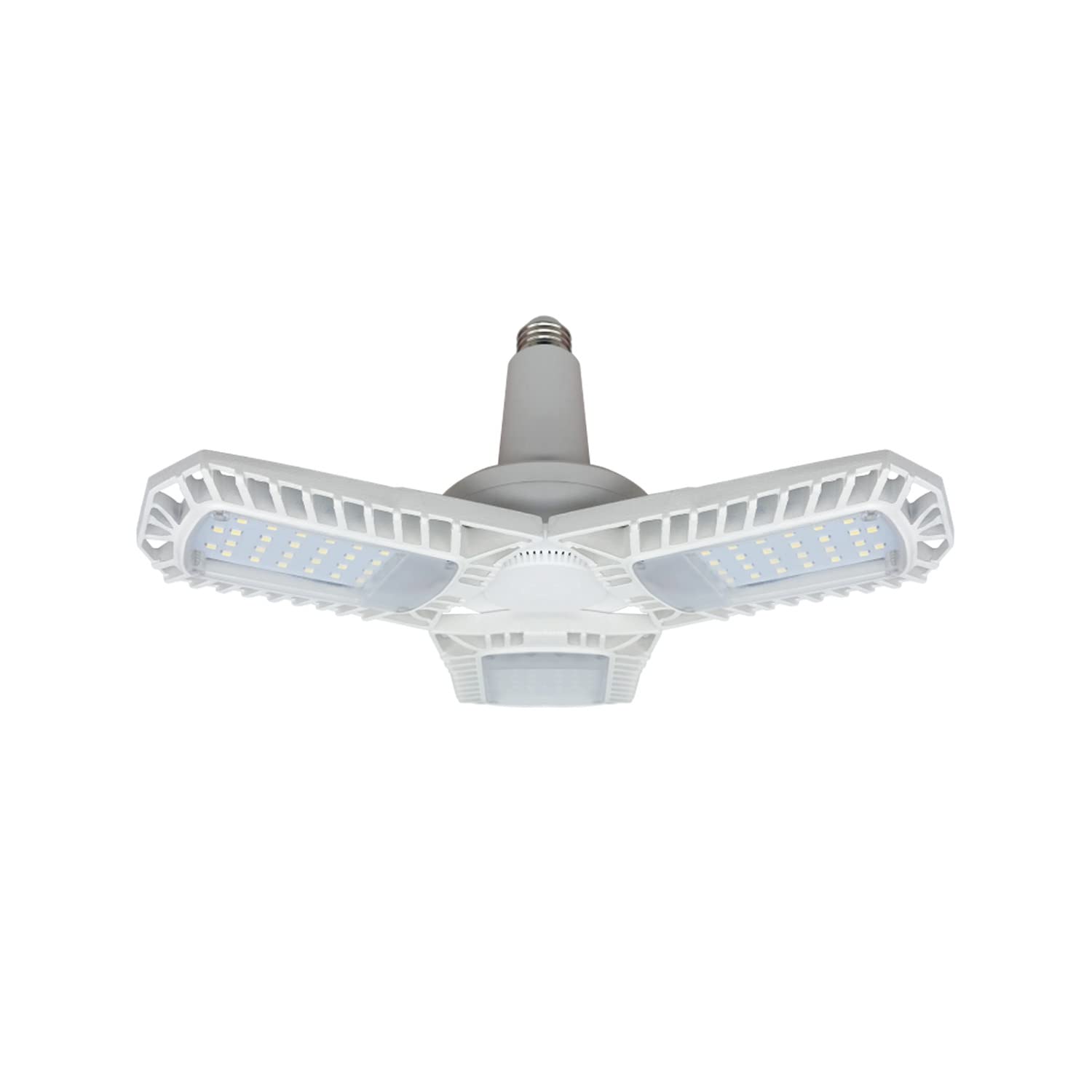 LEDRONA Motion Sensor Garage Light with Remote Control and Covering 360° Illuminating Area. 5000 Kelvin Daylight.