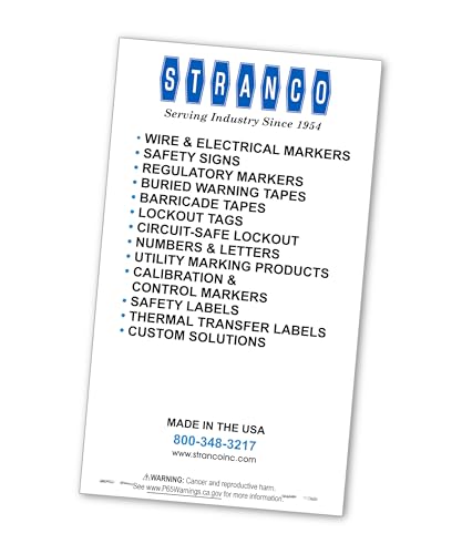 Premium Wire Marker Book for Cable Management, Vinyl-Coated, High-Tack Adhesive, Electric Panel Wire Label Stickers - 10 Pages, 1 Book, Numbered 1-45 (Pack of 1)