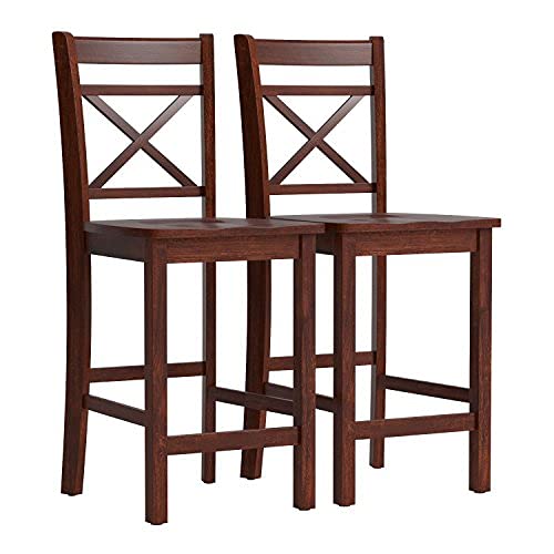 ACME Furniture Tartys Counter Height Chair (Set of 2), Cream - Thumbnail 2