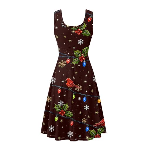 Image of TOADDITDO Womens Summer Sleeveless Tank Dress with 2 Side Pockets XS-4XL Plus Size