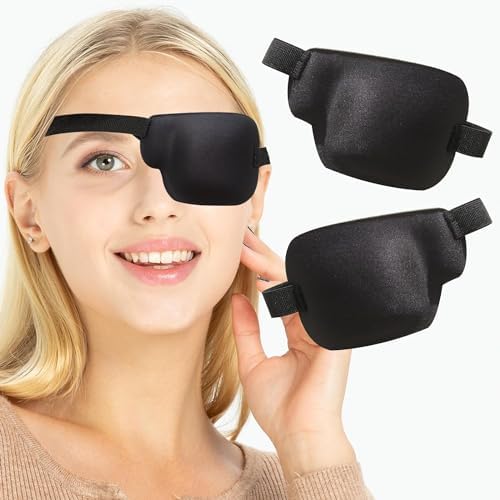 Amazon.com: RIKEYO 2Pcs 3D Eye Patches for Adults, Adjustable Medical ...