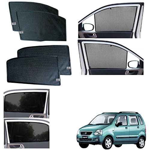 Image of WolkomHome car Fix Curtain Window Shades Half Curtains Sunshade for WagonR 2003