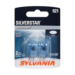 SYLVANIA - 921 SilverStar Mini Bulb - Brighter and Whiter Light, Ideal for Center High Mount Stop Light (CHMSL) and More (Contains 2 Bulbs)