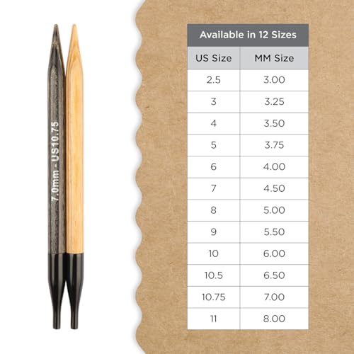 Image of Knitter's Pride Day & Nite Normal Interchangeable Circular Needles 5 inch inch (13cm) - US Size 10.75 (7mm)
