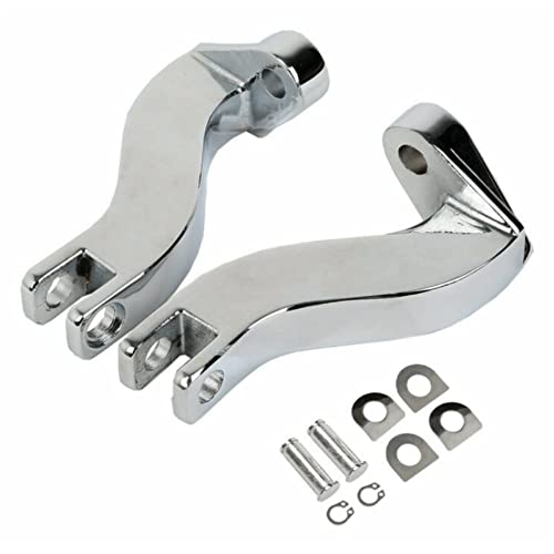 Datuihan Rear Passenger Foot Peg Mount Bracket (Aluminum+Rubber) (Pair Foot Pegs W/Brackets) #TOP5