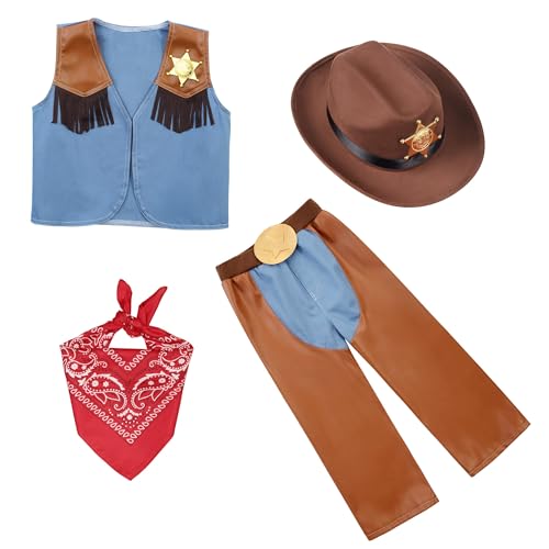 Disfraz Completo Vaquero para Niños 3-4 Años miniatura 2