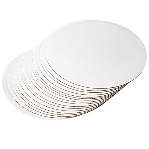 30-Pack White Cake Board Rounds,Circle Cardboard Round Base 6,8 And 10 Inch, Disposable Coated Cake Plate 10 Of Each Size #TOP4