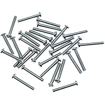 30pcs Chrome Metric M3 Guitar Bridge Saddle Intonation Screws for Squier Strat Tele