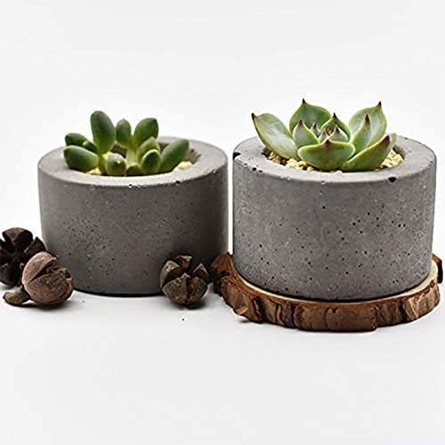 Miniatura 5 de nicole Molde de maceta de silicona para plantas suculentas Molde de sostenedor de vela de hormigón cilíndrico