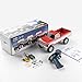 BEEZRC FMS 1/18 RC Crawler FCX18 Chevy K10 RC Truck RTR RC Car Official Licensed Model Car 8km/h 4WD 900mAh Hobby RC Cars Remote Control Car with LED Lights Vehicle 4-Ch 2.4GHz Transmitter (Red)