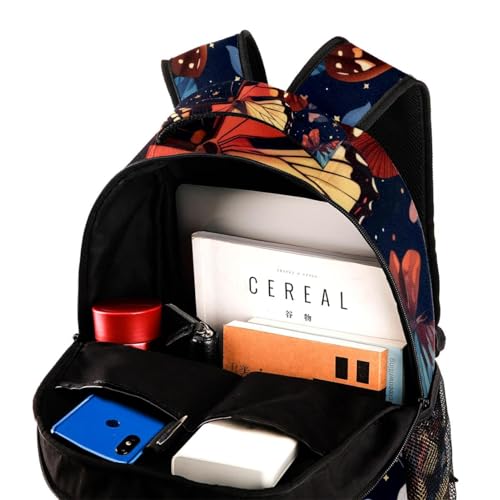 Sac à dos de voyage Campus papillon pour l'école et les sorties des filles et garçons multicolore - 4