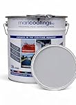 marlcoatings Heavy Duty Durable Polyurethane Concrete Industrial (20L Light Grey) Semi Gloss Floor Paint, Great for Garages, Car showrooms, Factories and Many other uses.