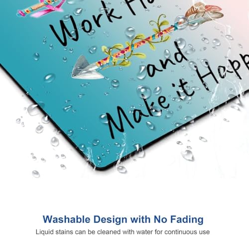 Image of Premium-Textured Mouse Pad, Non-Slip Rubber Base Mousepad for Laptop, Computer & PC, 9.5x7.9 in - Enhanced Precision, Ergonomic Comfort, Ideal for Gaming & Office (Stay Positive)