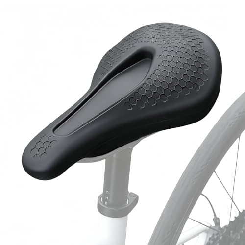 Housse de siège de vélo en silicone avec absorption des chocs nid d'abeille