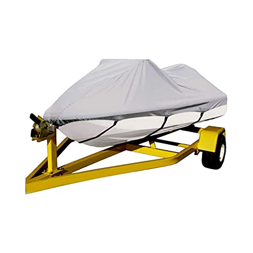 SBU 420 Denier, Grey, Trailerable Jet SKI PWC Cover Compatible for Yamaha Wave Runner WR 500 1987-1993 2 Seater