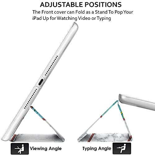 Image of DuraSafe Cases for iPad Pro 12.9 inch 6th 5th 4th Gen Case A2436 MHNF3HN /A MHNG3HN /A MNXR3HN /A MNXT3HN /A A2378 MHNF3HN /A MHNG3HN /A A2229 MY2H2HN /A MY2J2HN /A A2461 MHNH3HN /A MHNJ3HN /A - Marble Green