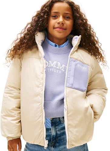 Doudoune fille Tommy Hilfiger Flower Aop veste d'hiver chaude réversible