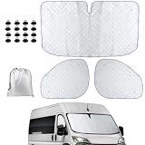 fiat ducato camper 【Durevole e resistente all'usura】Cabina 3 pezzi molto resistente. Protezione adeguata dal freddo/calore tutto l'anno. In inverno prevengono le perdite di calore e il surriscaldamento in estate, creano una temperatura ambiente confortevole.