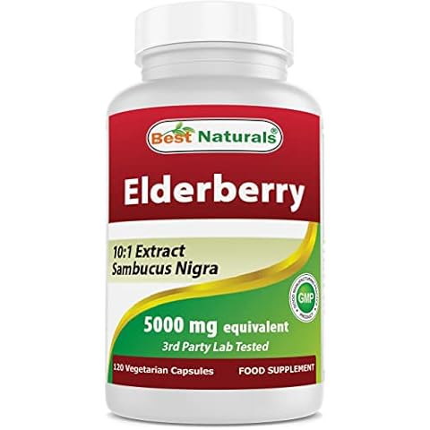 Best Naturals Elderberry 5000mg 120 Veg Capsules Cover
