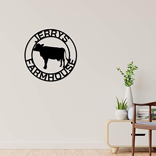 Cow Metal Sign, Custom Cow Name Sign, Farmer Sign, Personalized Gift, Established, Farm Animal Sign, Metal Art, Farmhouse Decor, Ranch Sign #TOP2