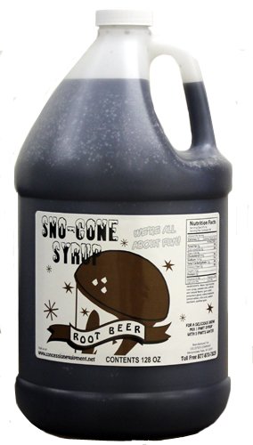 Concession Express Snow Cone Syrup 1 Gallon (Root Beer)