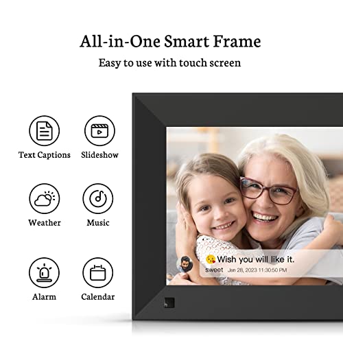 Bsimb 32Gb Wifi Digital Picture Frame 8 Inch, Digital Photo Frame Hd Ips Touch Screen Motion Sensor, Easy Setup To Upload Photos/Videos Via App, Email, Auto-Rotate, Wall-Mounted, Gift For Grandparents #TOP3