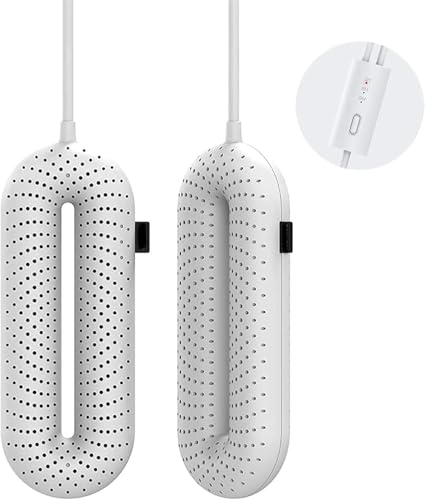 Sèche-chaussures, sèche-chaussures portable avec 3 modes de minuterie, chauffe-pieds pliable, sèche rapidement les chaussures, les gants, les chaussettes et les chaussures de ski, convient pour la s