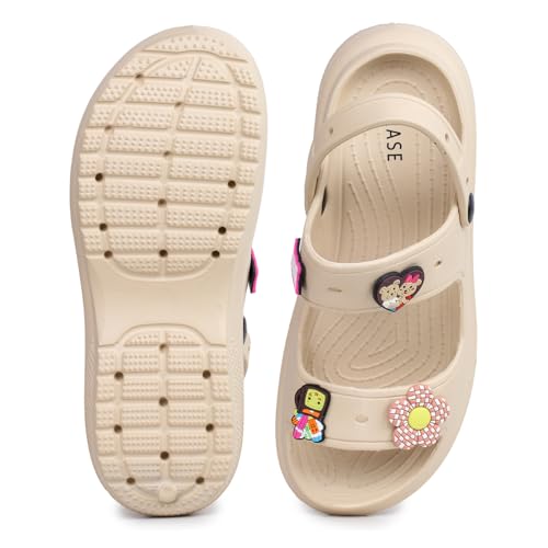 Image of TRASE Double Strap Clogs Sandals for Women | Daily Use Slippers with Adjustable Back Strap | Comfortable Lightweight Waterproof Anti Skid Casual Flip Flops