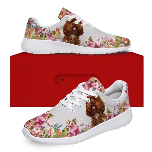 Golden Poodle Shoes for Men Women Lightweight 3D Print Running Tennis Walking Sneakers Gifts for Dog Lovers2