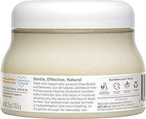 Burt's Bees Baby 100% Natural Origin Multipurpose Healing Ointment, Face & Body Baby Ointment 7.5 Ounce Tub - Pack of 3 - image 4