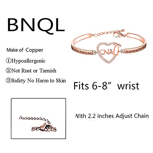 BNQL CNA Certified Nurse Assistant Stethoscope Heart Bracelet CNA Charm Jewelry Gifts for Nursing Student2