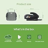 Littlesgo IFix Booster Seat, i-Size ISOFIX Car Seat, for Child from 125-150cm (3-12 Years, Group 2/3), Portable, Triple Foam Layers for Comfortable Travel, ECE R129, Grey-Darkgrey, 1 Pack - Image 9