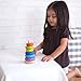 PlanToys® Wooden Stacking Ring for Montessori Inspired Fine Motor and Early Learning | Color Recognition, Problem Solving and Size Ordering Activity | Eco Friendly Wooden Stack Toy for Creative Play