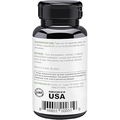 OMNIBREATHE Respiratory Wellness Lung Supplement, Quit Smoking Aid Support Quit Smoking, Lungs Detox for Smokers, with Mullein Leaf Extract for Lungs Clear Mucus,60 Veg Capsules