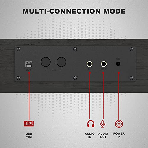 Best Digital Pianos with Realistic Pedal Action 19 UMOMO 88 Weighted Key Digital Piano with Piano Bench, Hammer Action Electric Piano with Piano Stand, Headphone Jack, 3 Pedal, Full Size Electronic Piano Keyboard for Beginner, Adults, Black #4