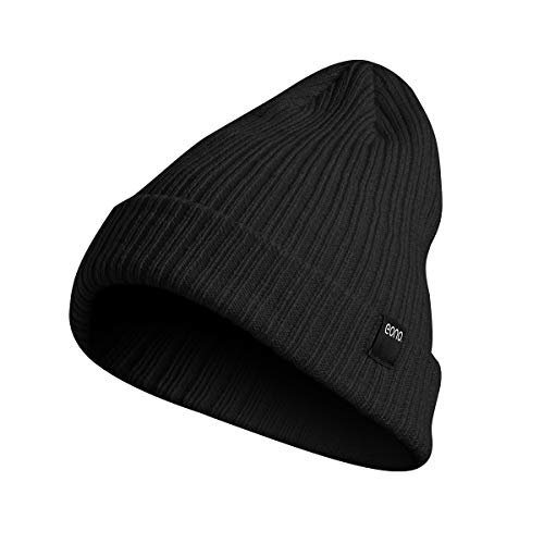 Eono Unisex Winter Cuffed Plain Beanie Hat for Men and Women - Soft and Warm Knitted Beanies Cap for Cold Weather