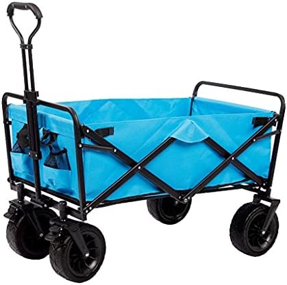Trolleys, Outdoor Foldiutility Wagon Garden Trolley, Foldipush Cart with Brake, Portable Rollilightweight Beach Outdoor Cart, for Garden Picnic, Load-Bea100Kg/220Lbs/Style 2