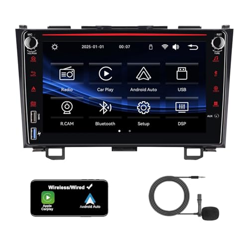 YZKONG Linux �J�[�X�e���I Honda CRV 2007-2011�p | ���C�����X�J�[�v���C/Android�I�[�g/Bluetooth/FM/AM/RDS/USB HiFi 100W