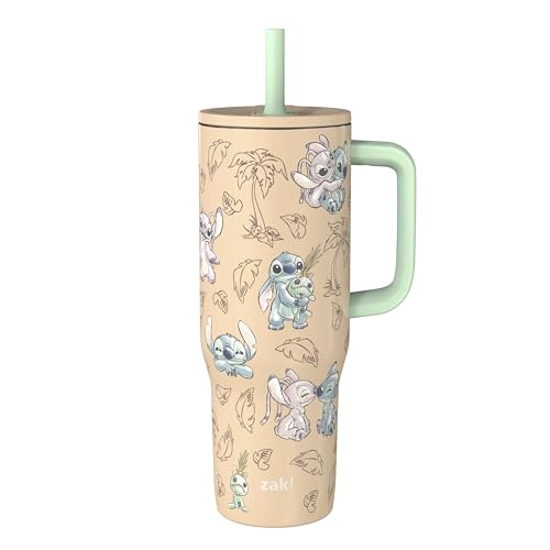 Zak Designs Disney Sutton Travel Tumbler for On the Go,...